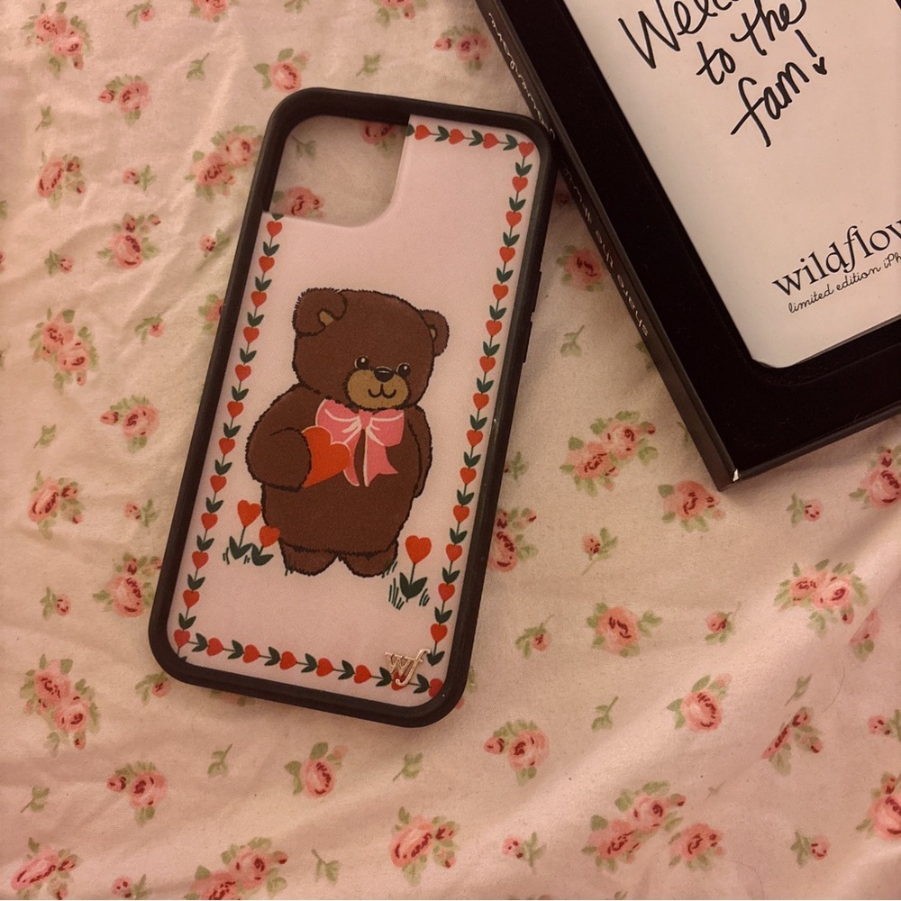 ❤️🧸Teddy Bear 15 plus iPhone Case with Heart Design🧸❤️